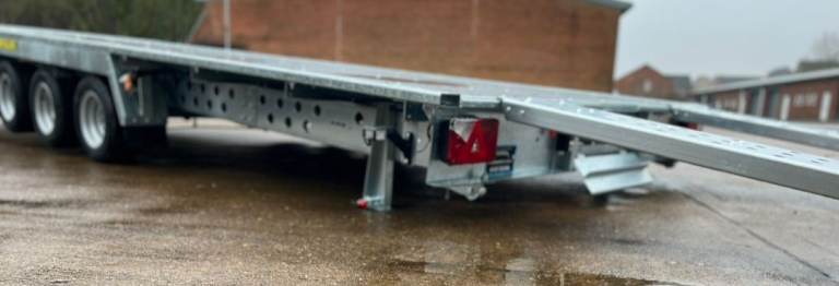 FLAT BED TRAILER 20 X 8 TOILET BALE FARM TILT BED RECOVERY CAR VAN TOW TINY HOUSE HOME