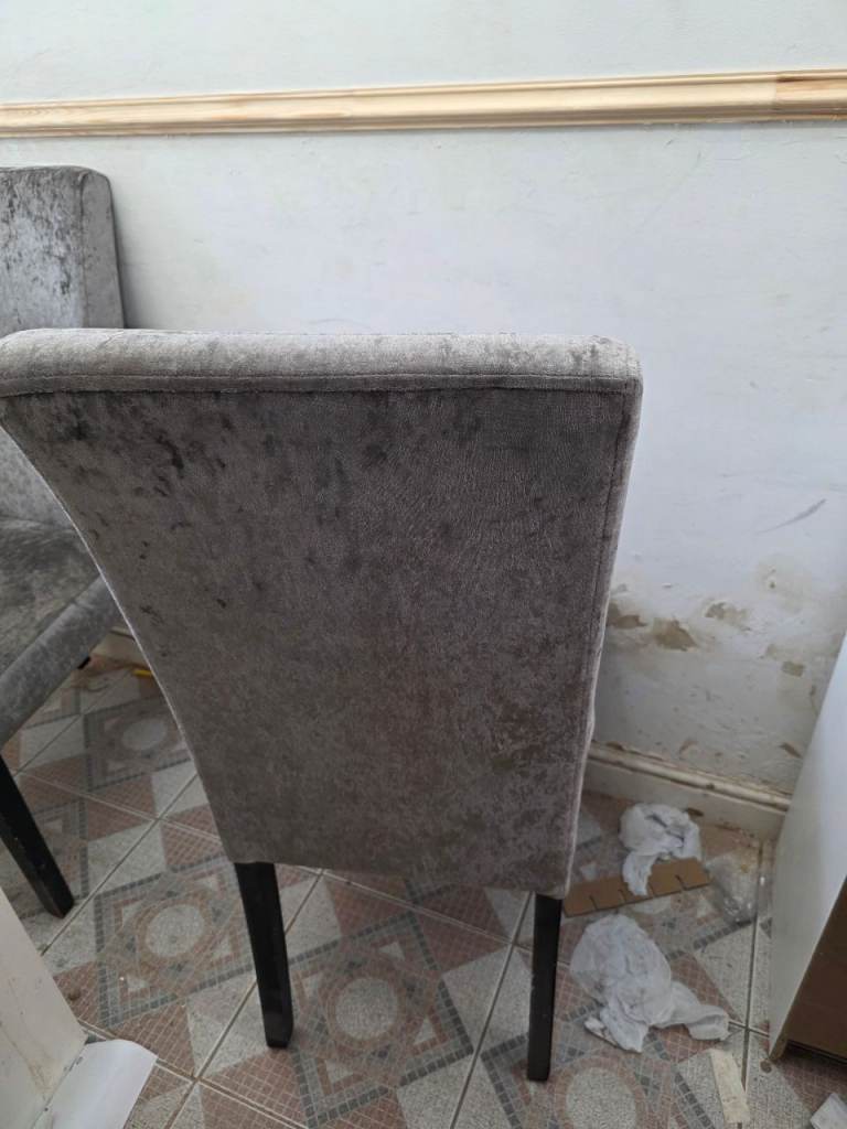 Velvet feel Dining Chairs