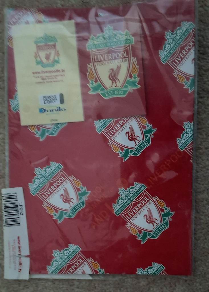 Liverpool FC wrapping paper