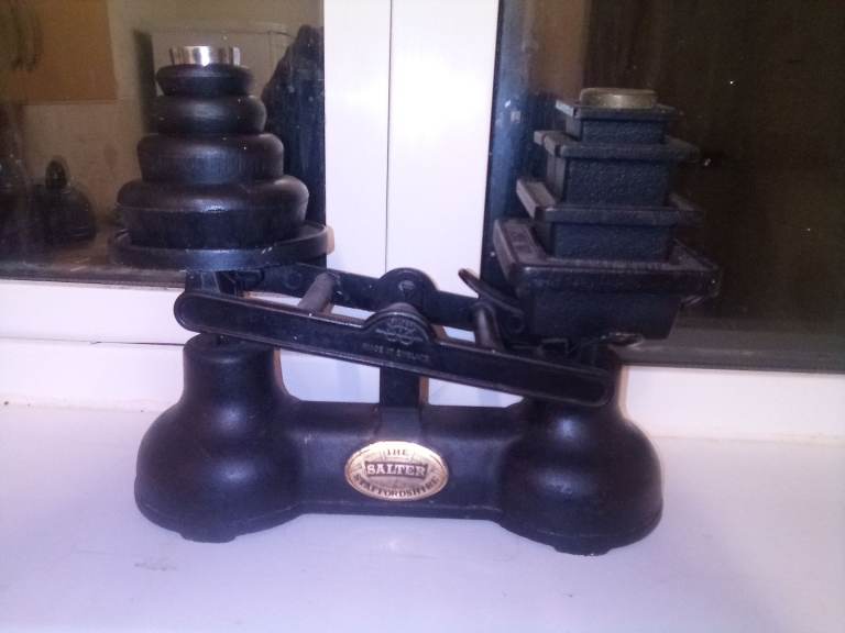 Salter cast iron kitchen scales 