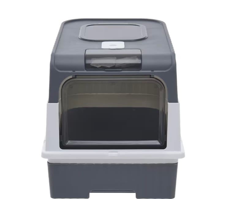 Premium Enclosed Cat Litter Box with Top-Entry, Odor Control & Pull-Out Tray