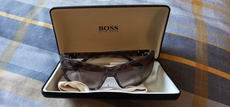 Hugo Boss sunglasses, genuine and unworn with genuine cleaning cloth and case