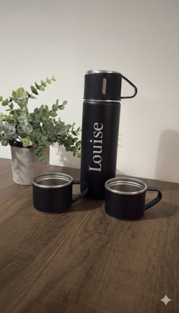 Personalised Water Bottle - Custom Laser Engraved Name & Design