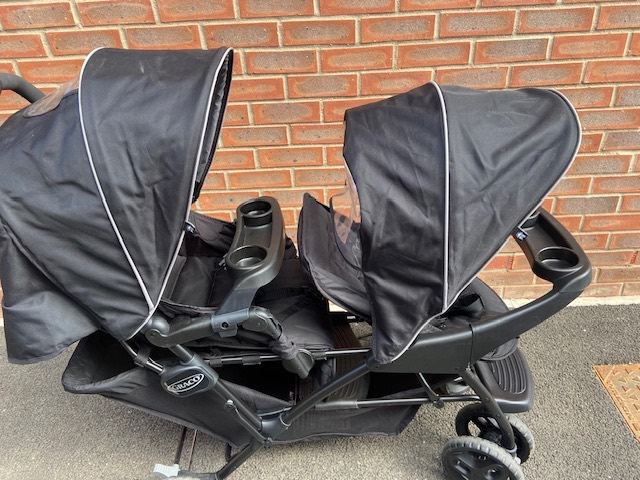 image for GRACO DOUBLE BUGGY- USED ONLY A HANDFUL OF TIMES