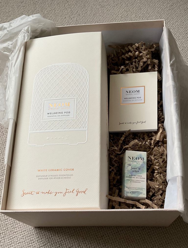 NEOM well-being pod and bedtime essential set