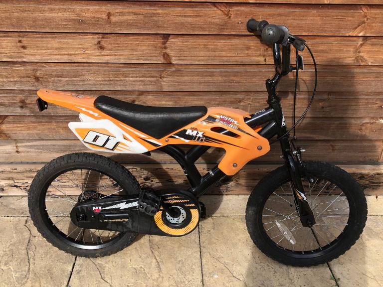 Kids moto style 16” bike 