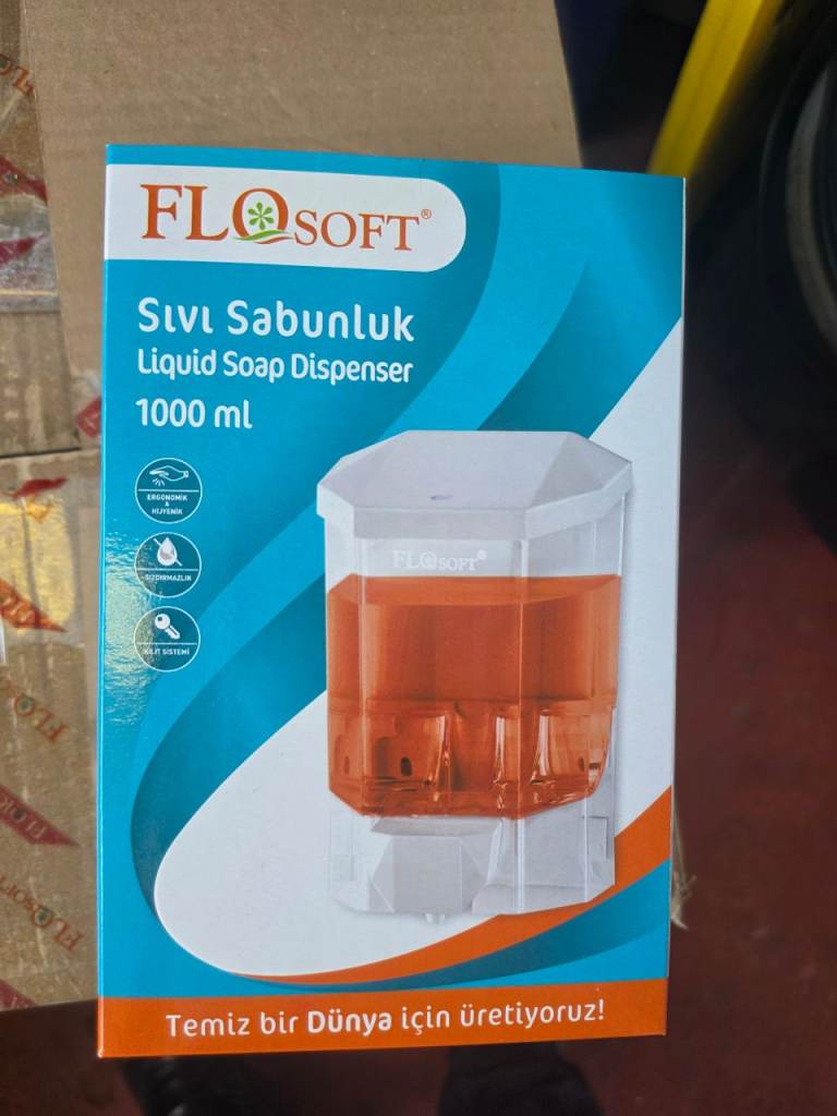 New FLO SOFT 1000ml Liquid Soap Dispenser