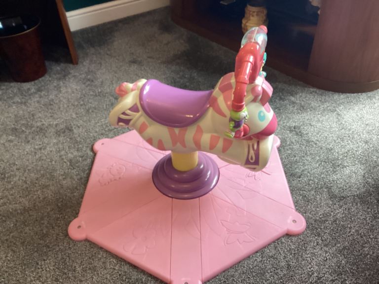 Fisher Price Bounce and Spin Zebra - VGC - Fully Working with Batteries 