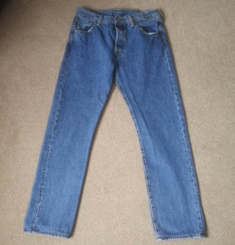 Men's Levi's Levi 501 Blue Jeans Straight Leg W30" L28"