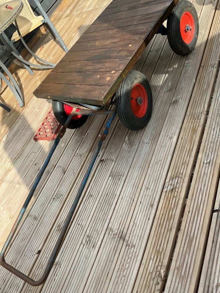 Railway dairy or builders even stable cart,wagon ,truck,5x2 ish,all good no rust,