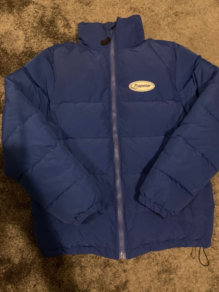 Trapstar Puffer Jacket – Blue, Size Large, Excellent Condition