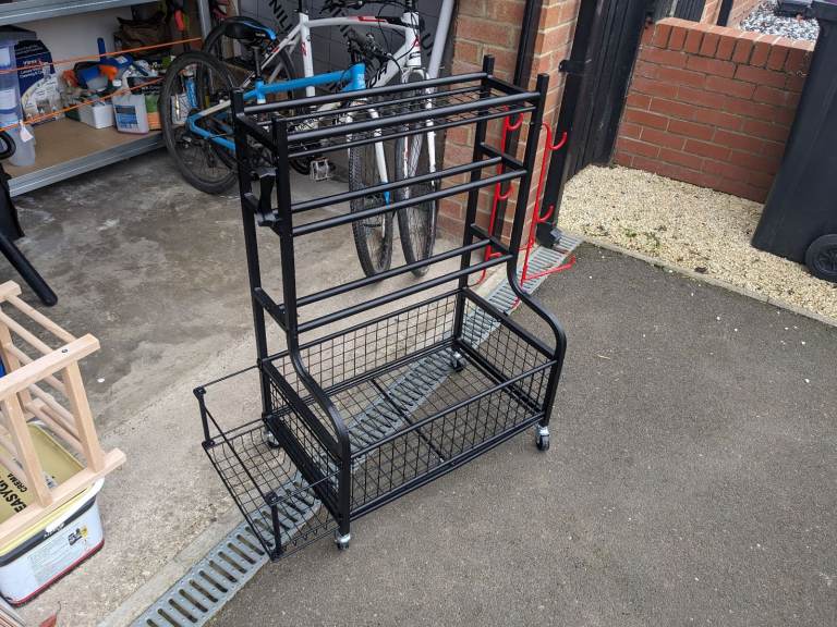 Gym equipment storage trolley 