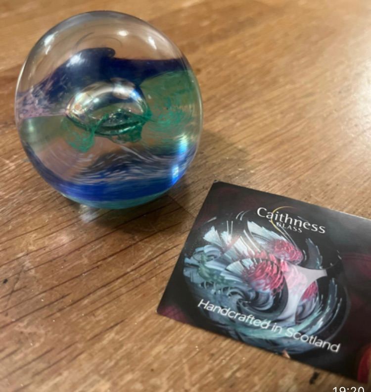 Caithness glass paperweight.