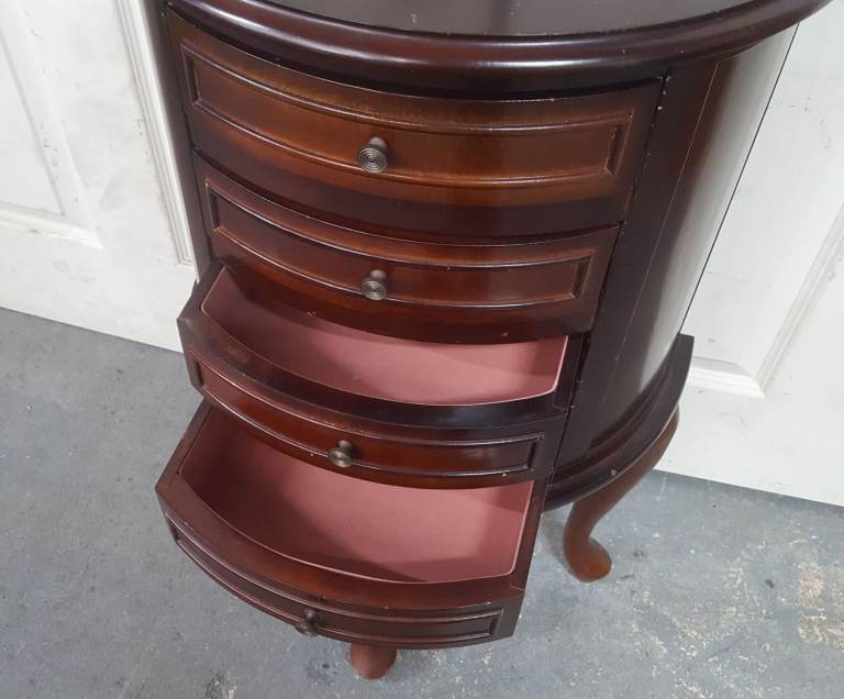 Repro Mahogany Jewellery Cabinet
