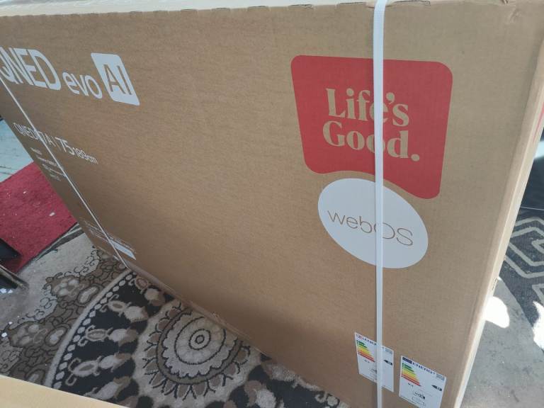 New sealed lg qned ultra smart 4k 75nch tv 