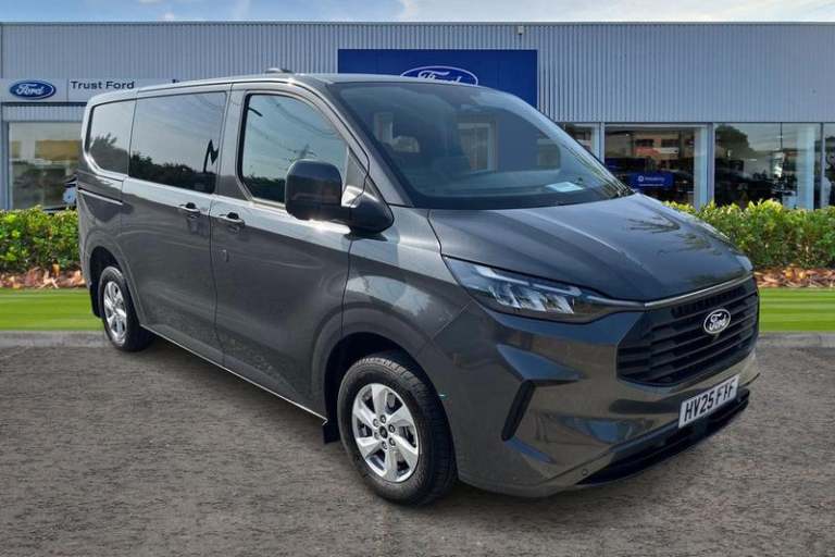 2025 Ford Transit Custom 320 Limited L1 SWB Double Cab In Van FWD 2.0 EcoBlue 136ps, BLUETOOTH WI...
