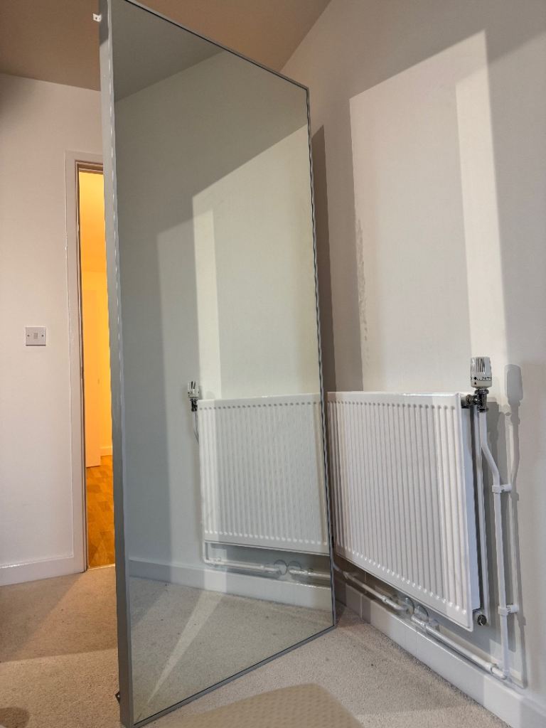 image for Ikea HOVET mirror 78x196cm aluminium frame