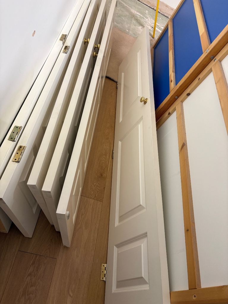 8 x closet cupboard wardrobe door DIY project 