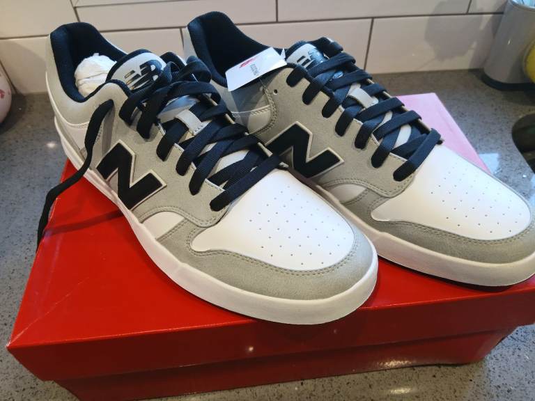 New Balance 480 SL Golf Shoes - White/Grey, Size 12.5