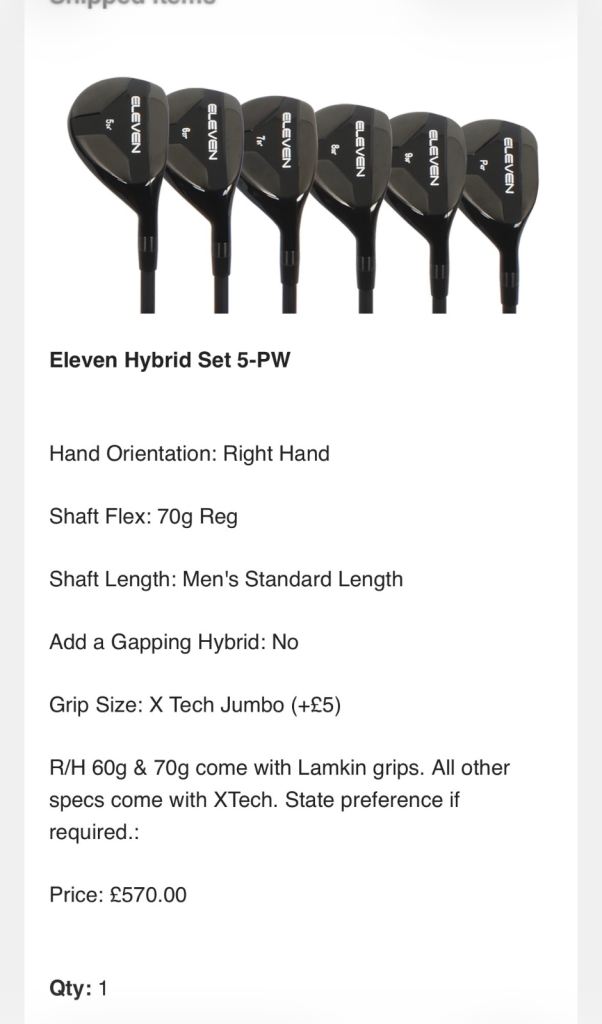 Eleven golf hybrids