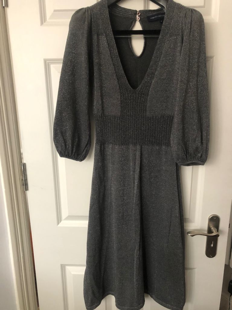 image for Grey sparkle knit dress
