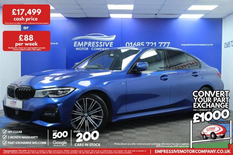 2019 19 BMW 3 SERIES 2.0 320D M SPORT SALOON 4DR DIESEL MANUAL EURO 6 (S/S) (190