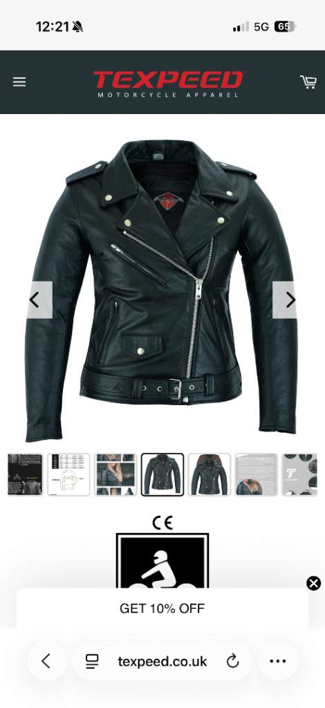Women’s biker leather jacket