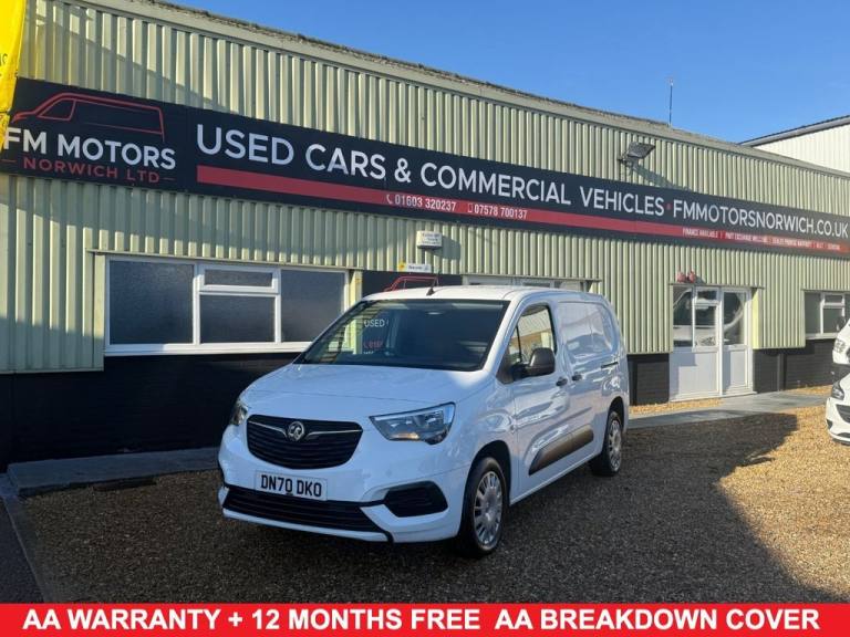 2020 70 VAUXHALL COMBO 1.5 TURBO D 2300 SPORTIVE PANEL VAN 4DR DIESEL MANUAL L2 