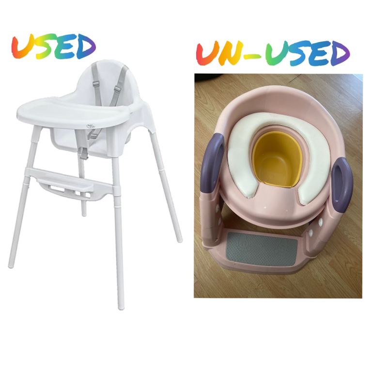 Used Baby High Chair & Un-Used Potty Pot
