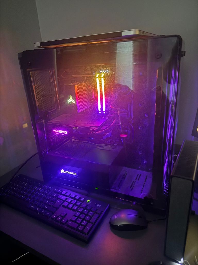 Corsair Gaming PC Desktop Tower - Good Condition, RGB Lighting