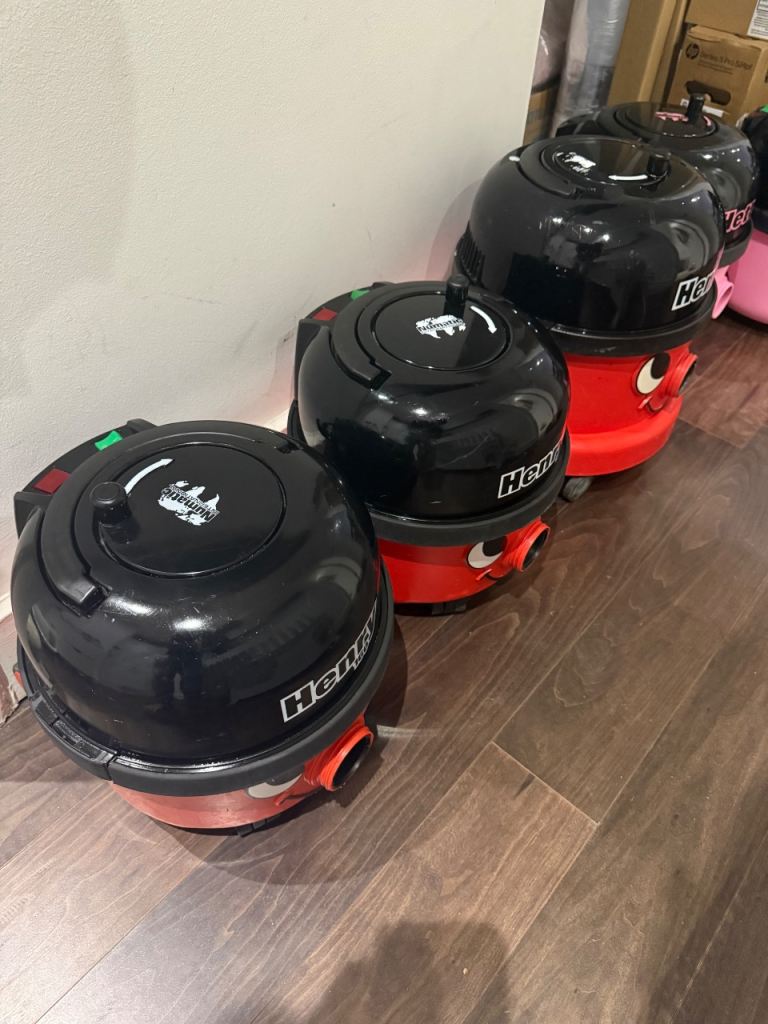 Henry Vacuum Cleaners – Good Condition, Red and Pink