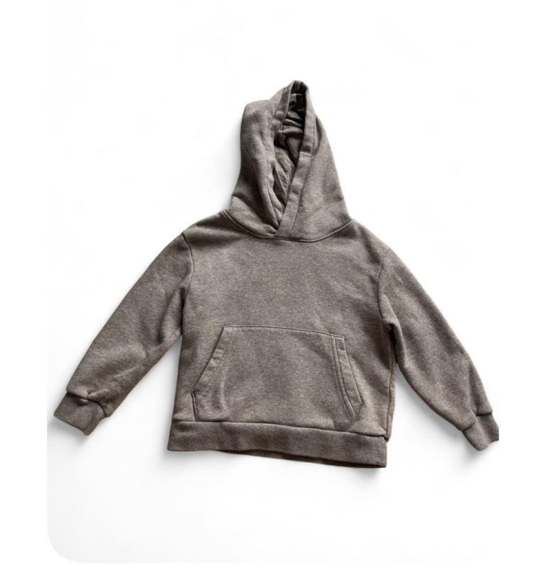 Boy Brown Cotton Hoodie 