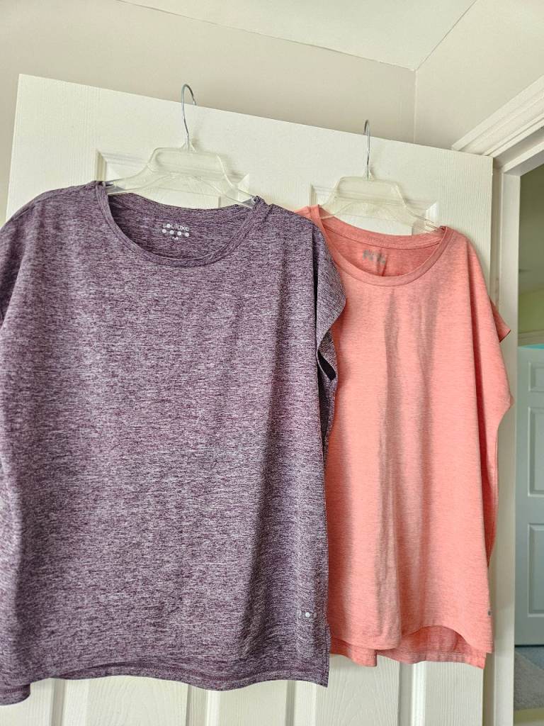 Souluxe Women's T-Shirts (M) – Purple & Peach,