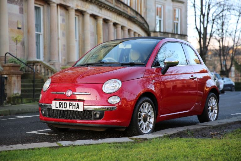FIAT 500 500C CONVERTIBLE 1.2 LOUNGE PETROL RED DUALOGIC AUTO AUTOMATIC+WARRANTY