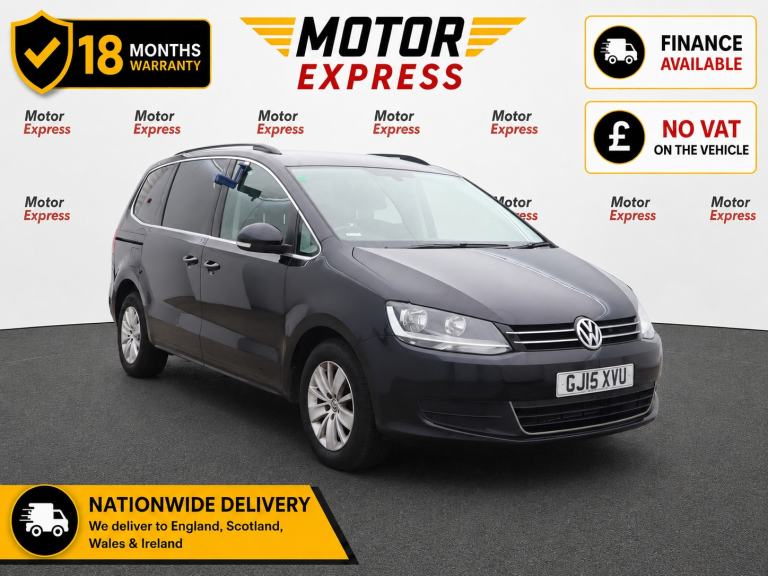 2015 Volkswagen Sharan 2.0 TDI CR BlueMotion Tech 140 SE 5dr DSG MPV Diesel Automatic