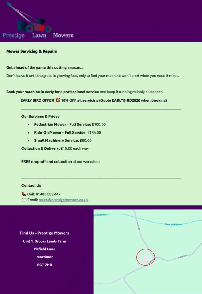 Mower & Garden Maintenance 