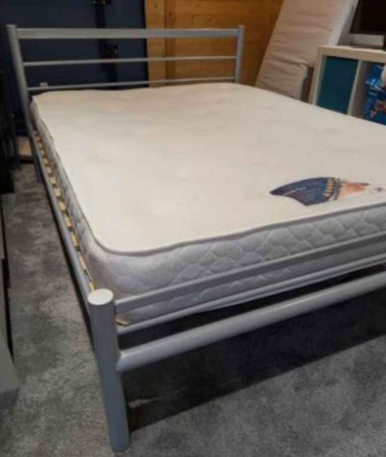 Double bed frame with mattress *free local delivery*