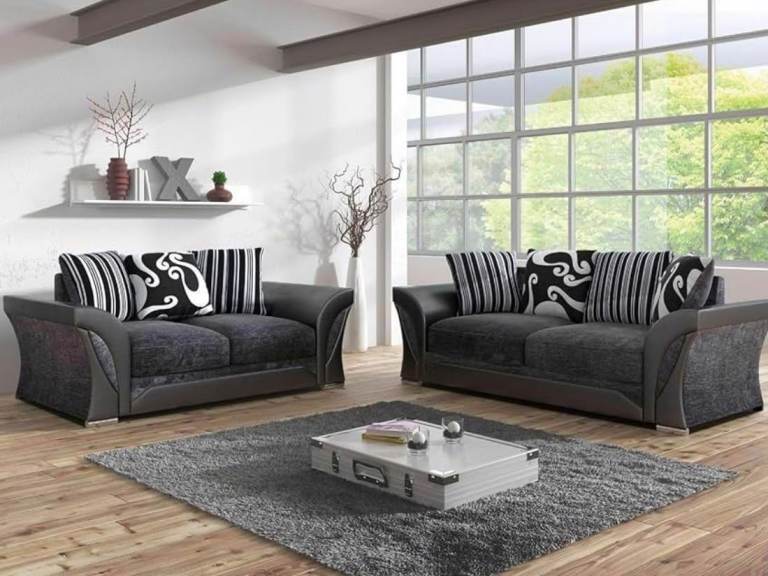 BRAND NEW 3+2 shannon sofa set - pillows included 