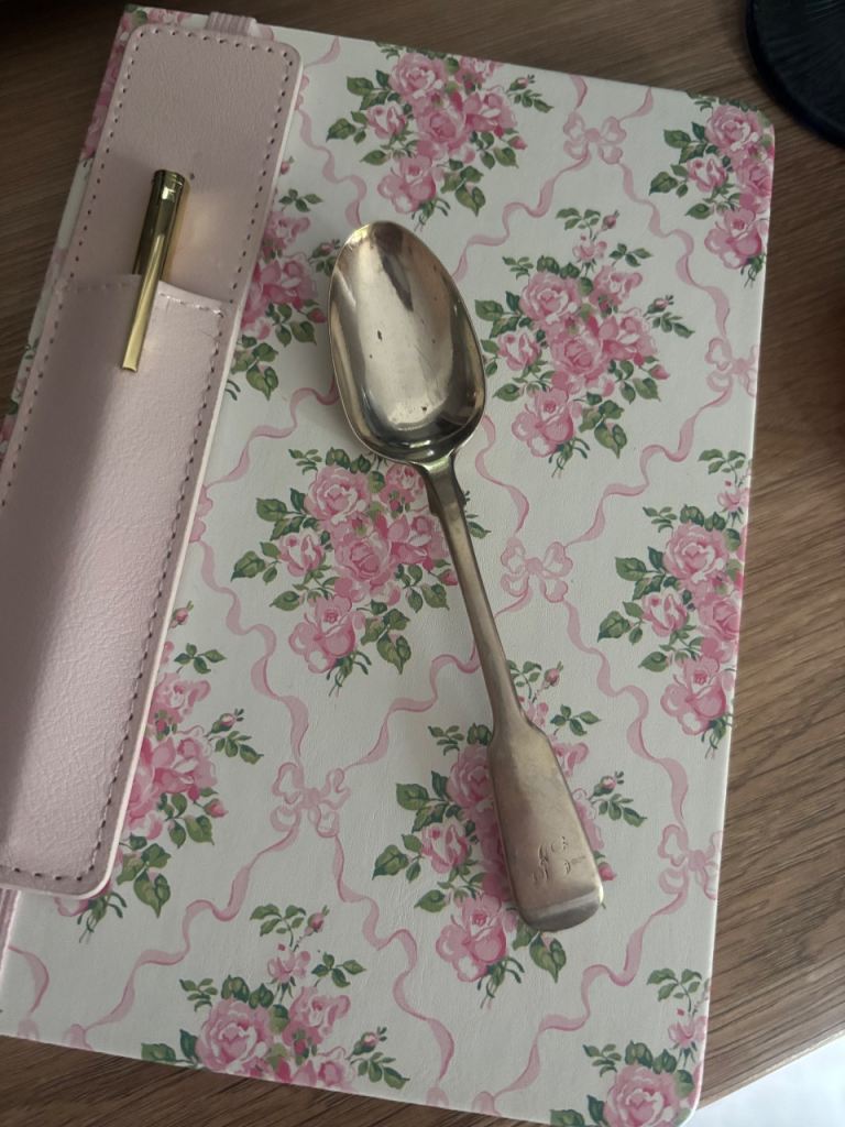 Sterling Silver Fiddle Spoon Victorian Antique Hallmarked