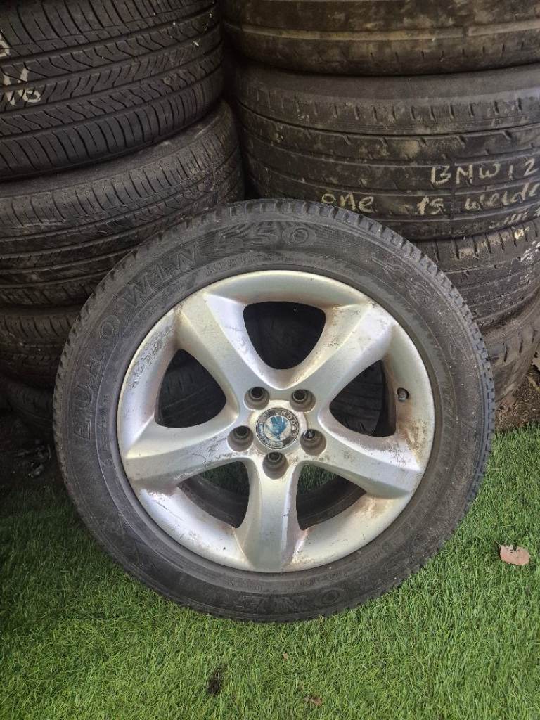 SKODA FABIA  Alloy Wheel & Tyre Single 195/55R15 2009 + FAST UK 🇬🇧 DELIVERY #A