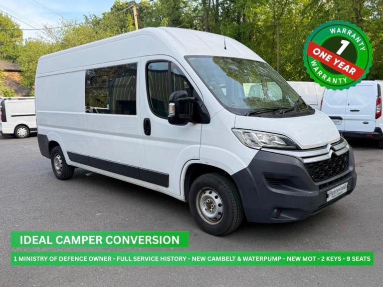 2017 CITROEN RELAY 2.0L DIESEL WHITE 9 SEATER CREW COMBI VAN - 32K - 1 OWNER