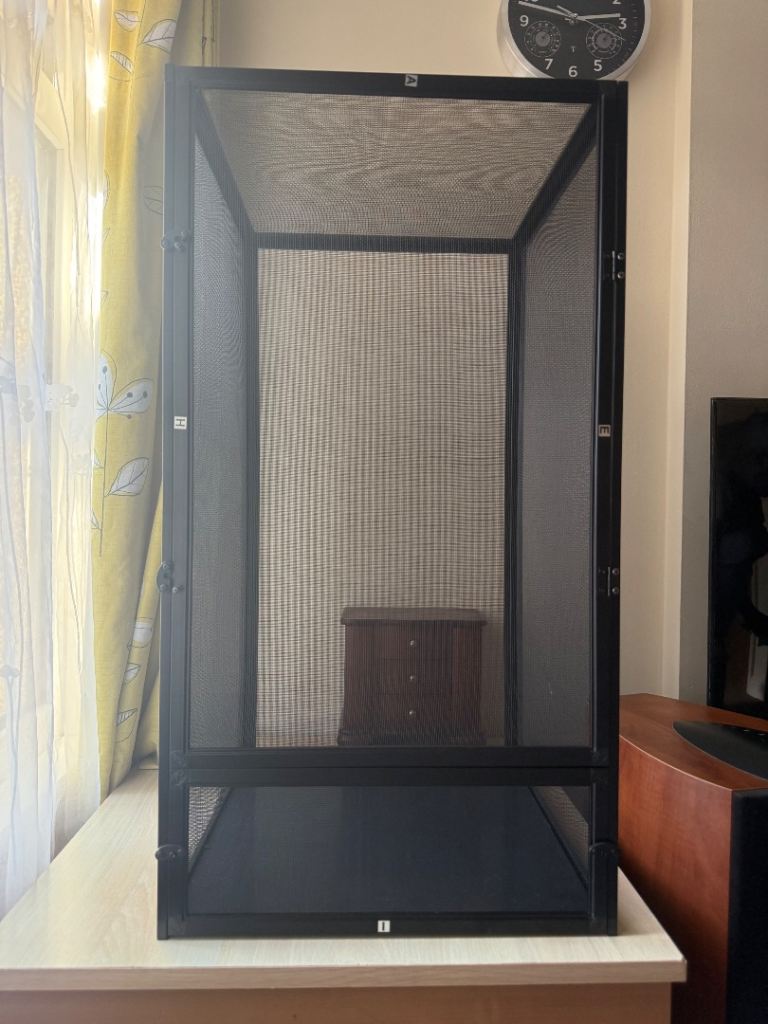 Screen cage, uvb , lighting and accessories 