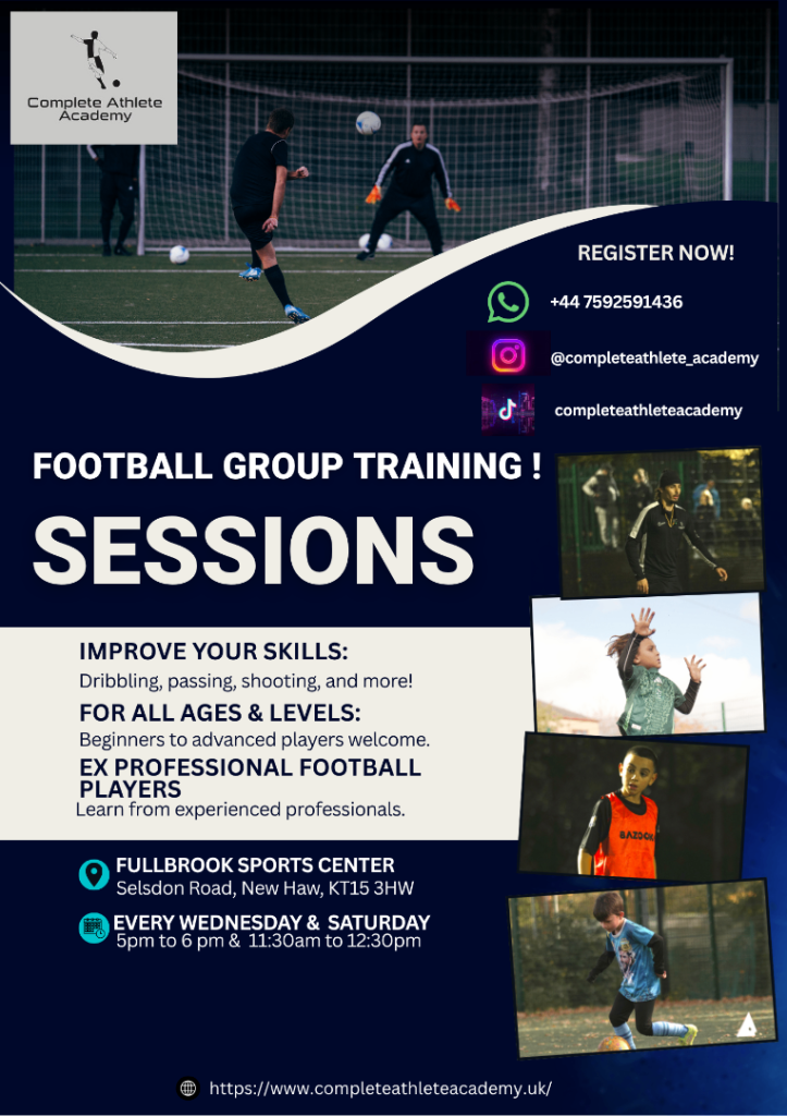 Football group session every Wednesday in addlestone