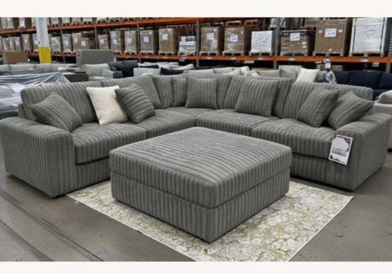 BRAND NEW luxury premium cord corner sofa - available in a variety of colours 