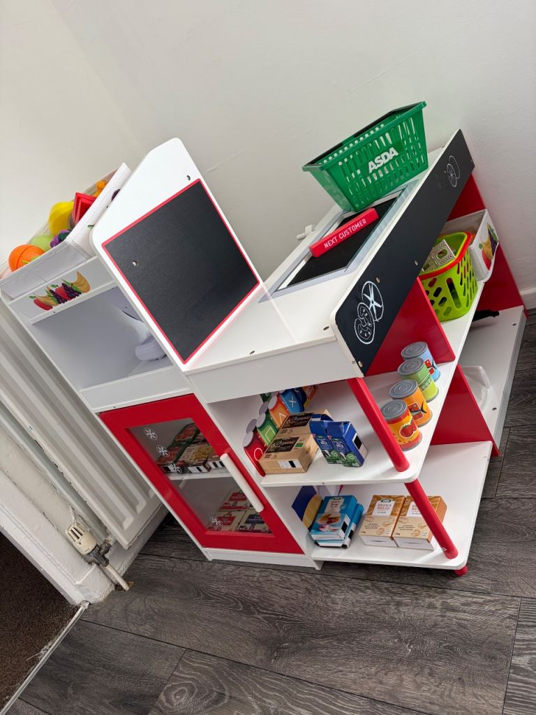 Kids Wooden toy Shop with Accessories