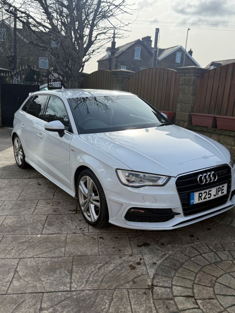Audi A3 S Line Model 1.6 TDI 2015 White (CHEAPEST IN THE MARKET)