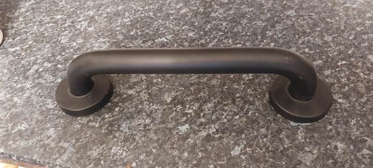 Black disabled handrail