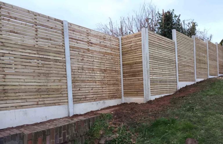 2ft 3ft 4ft 5ft 6ft x 6ft contemporary slatted fence panels fencing garden divider privacy screen