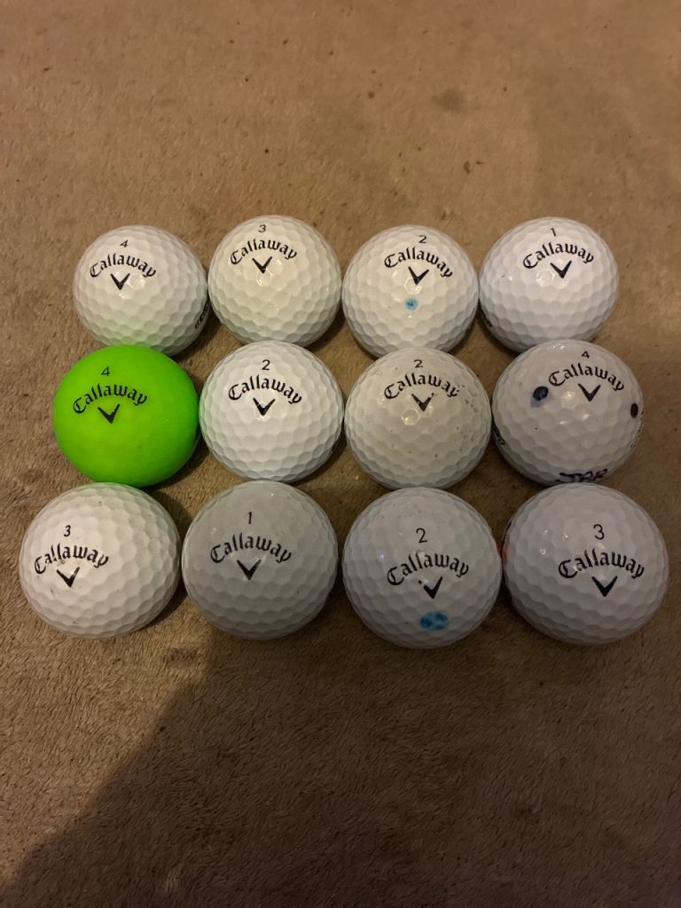 12 x Callaway Supersoft golf balls