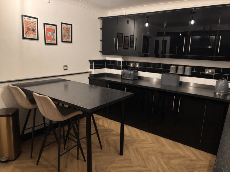 Kitchen and utility room